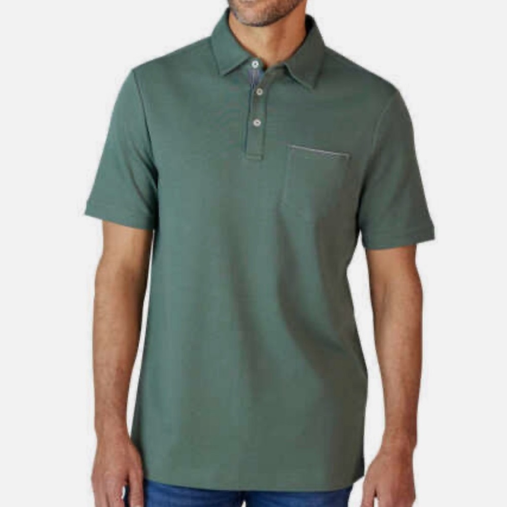 Tahari Forrest Green Polo Shirt
